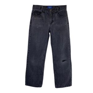 Arizona Jean Co Boy’s Distressed Faded Black Relaxed Fit Jeans